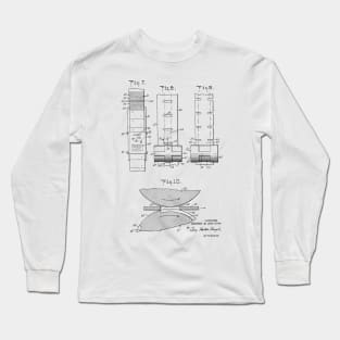 Manufacture for use of labels for bottles Vintage Patent Hand Drawing Long Sleeve T-Shirt